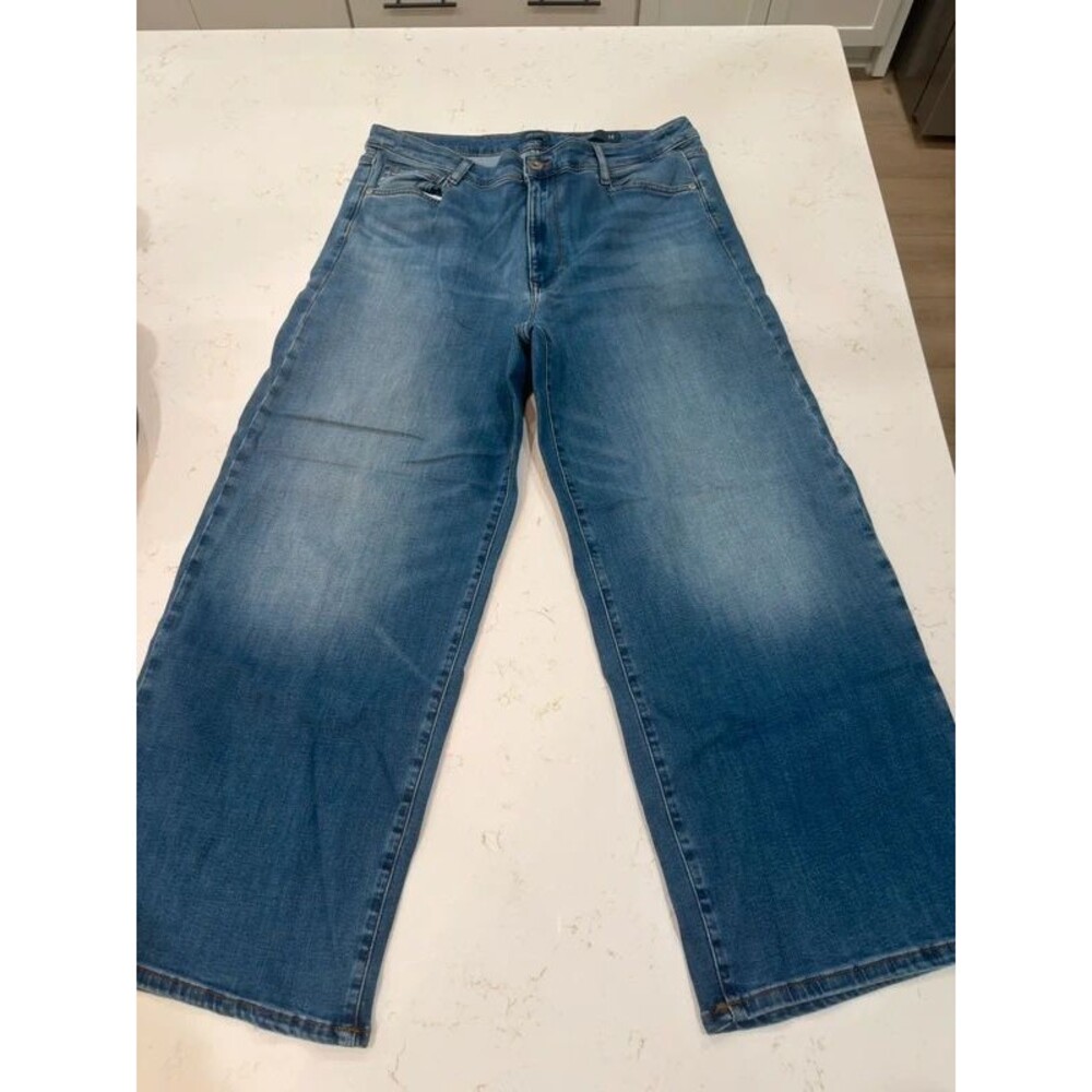 j.Jill High rise full leg crop jeans size 14